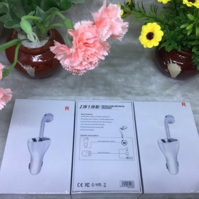Củ Sạc Ô Tô + Tai Nghe Bluetooth