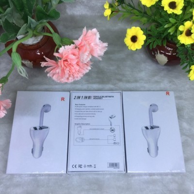 Củ Sạc Ô Tô + Tai Nghe Bluetooth
