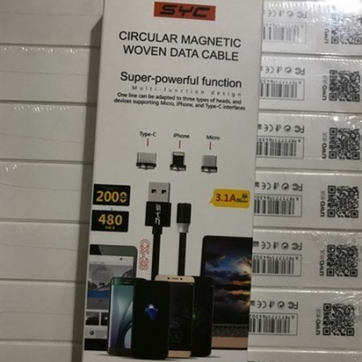 Dây Sạc Nam Châm Syc 2m 3 đầu