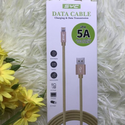 Dây Sạc SYC JB10 5A (V8-Ip-Type C)